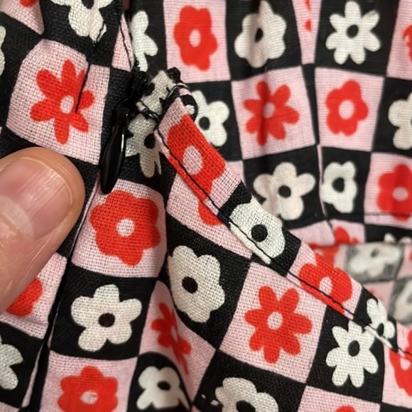 ASOS Backless Floral Mini Dress - Black and Red - Picture 8 of 10